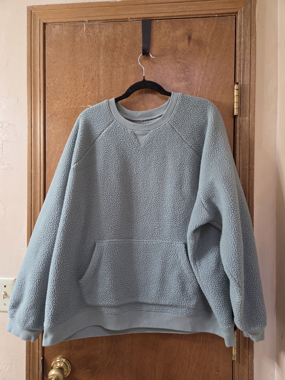 Cozy Plush Madewell Crewneck Sweater - Dusty Sage